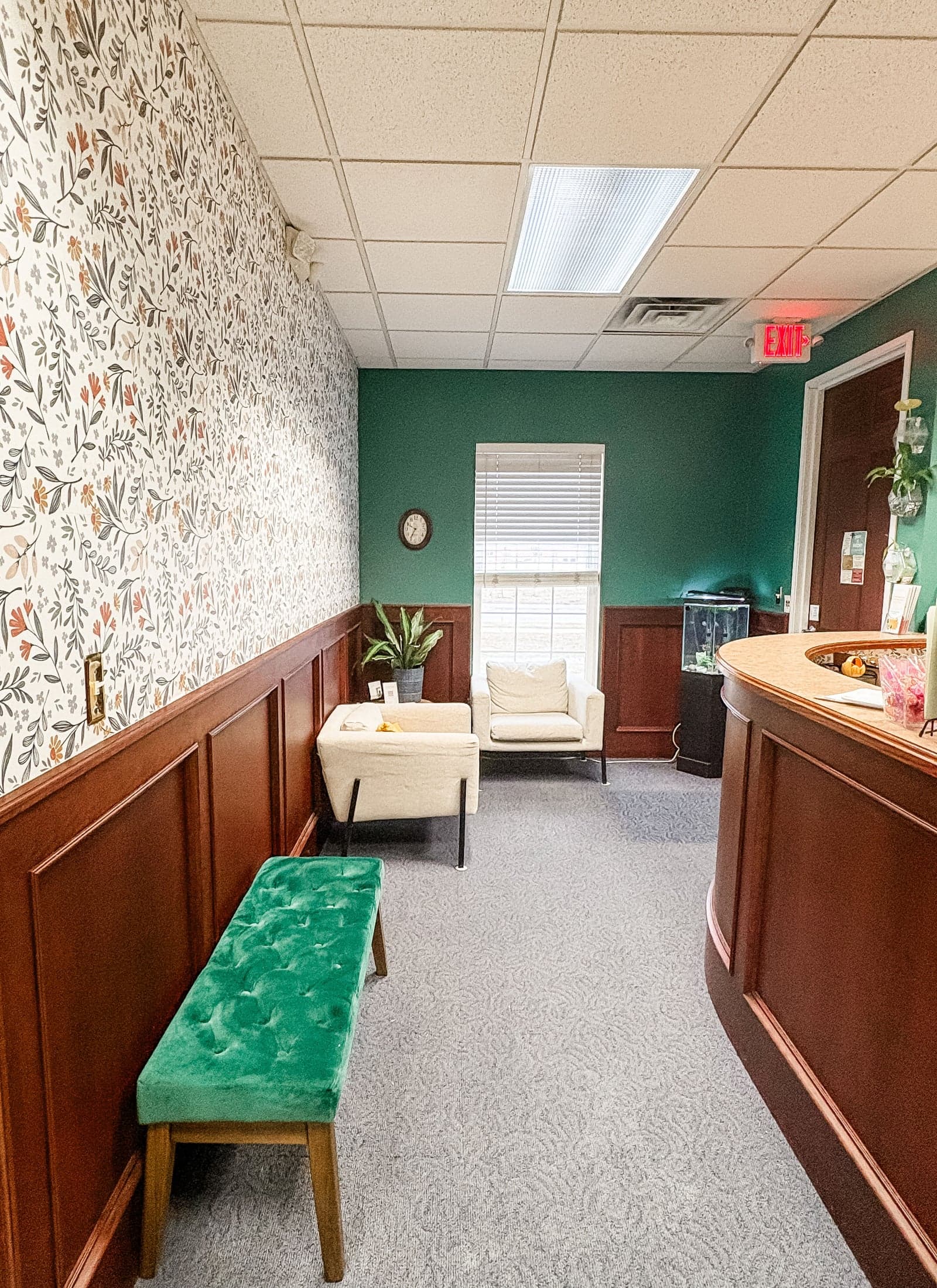 Reception and waiting area