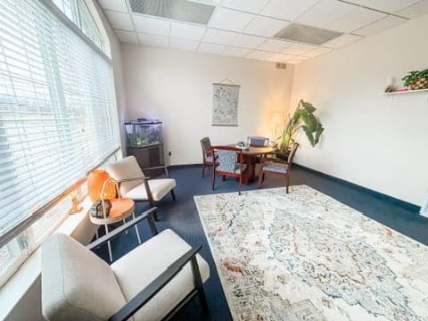 Therapy office with seating